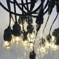 Guirlande lumineuse extérieure étanche YUNAN 5m 10m, guirlande décorative de jardin, douille E26 E27, ampoule IP65, guirlandes lumineuses extérieures S14