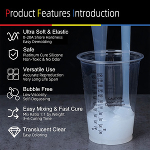 <span class=keywords><strong>Silicona</strong></span> <span class=keywords><strong>de</strong></span> Baja Viscosidad <span class=keywords><strong>para</strong></span> Hacer <span class=keywords><strong>Moldes</strong></span>, Ideal <span class=keywords><strong>para</strong></span> <span class=keywords><strong>Moldes</strong></span> Detallados <span class=keywords><strong>de</strong></span> Resina, Velas y <span class=keywords><strong>Yeso</strong></span>, con Muy Baja Contracción - Product Image 2