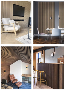 Panneaux acoustiques en placage, isolation phonique, panneau mural en bois insonorisé, <span class=keywords><strong>dalle</strong></span> insonorisée, MDF, polyester <span class=keywords><strong>acoustique</strong></span>, panneaux acoustiques - Product Image 6