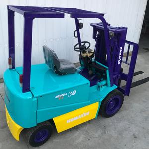 High Efficiency Komatsu 3 Ton Used Electric Forklift Truck Three-door <b>Frame</b> 1220x125x50 Fork Dimensions Safety Lights Portable - Product Image 5