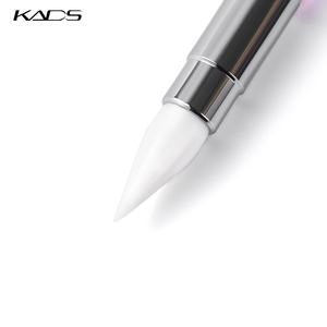 Pincel de Uñas de Doble Cabeza KADS, Mango Acrílico, Pincel de Silicona Suave de Doble Extremo para Esculpir, Grabar, Pintar - Product Image 3