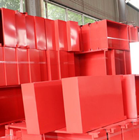 Lemari Selang Pemadam Kebakaran Pintu Ganda dengan Kompartemen Alat Pemadam Kebakaran