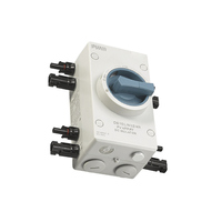 Interrupteur isolateur PV gris industriel certifié CE DC-3 4P 32A IP66 étanche