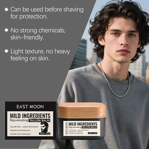 East Moon Rejuvenating Tallow Balm Men Milk Formula Soothing Facial <strong>Cream</strong> Before Shaving <strong>Cream</strong> 50g - Product Image 5