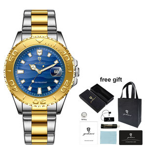 Reloj de Cuarzo Gohuos 58818 de Moda para Hombre, Acero Inoxidable, Fecha Automática, Resistente al Agua, Manecillas Luminosas, Reloj de Negocios - Product Image 2