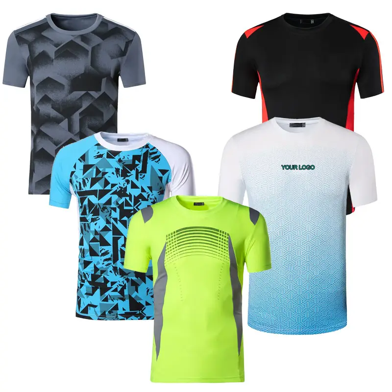 Herren Sublimation Sport Quick Dry Sportswear Herren T-Shirts Badminton Tennis Jersey Kleidung tragen