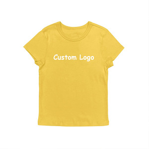Fabricante diseña camiseta corta de cuello redondo con estampado retro playero para mujer, personalizada, 100% algodón. - Product Image 3