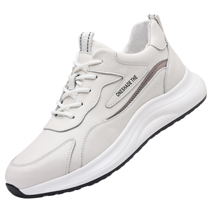 Zapatos Deportivos Casuales de Hombre, Estilo Moderno, de Caña Alta, con Capa Superior de Cuero Vacuno, para Todas las Temporadas, con Suela de Goma, Estilo para Caminar - Product Image 1