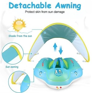 Anillo de natación inflable superior de sombrilla para niños, techo de sombrilla plegable - Product Image 3