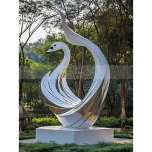 Escultura Decorativa Art Deco de Acero Inoxidable Personalizada ANW2200 para Proyectos de Diseño Artístico en Interiores y Exteriores, China - Product Image 2