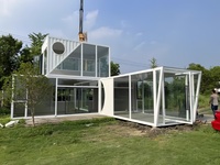 Nouvelle conception de maison miniature, maison préfabriquée, espace de glamping mobile, capsule hôtelière, hôtel en plein air, maison miniature
