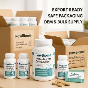 Friandises pour chats probiotiques OEM, hypoallergéniques, huile de poisson naturelle, vitamine, absorption rapide, soutien immunitaire, santé digestive, mâchage doux - Product Image 3