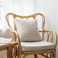 Housse de coussin texturée en lin géométrique de luxe Innermor, carrée, pour l'extérieur, pour la maison, l'hôtel, l'hôpital, couleur beige
