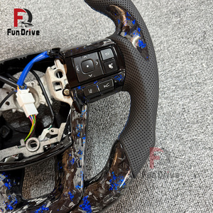 Volante Deportivo de Fibra de Carbono Forjado Azul Toyota CE en Stock para Hilux, Fortuner, Camry, Land Cruiser, Prius, Hiace, Corolla, GR86, <span class=keywords><strong>Vigo</strong></span> - Product Image 2