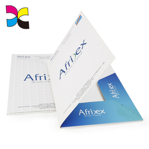 <strong>Custom</strong> A4 A5 Offset Paper <strong>Document</strong> Presentation <strong>Folder</strong> With Two Pocket Fast Delivery For Advertising Promotion - Product Image 5