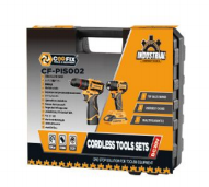 COOFIX CF-PIS002 Set <span class=keywords><strong>Combo</strong></span> 2 Pezzi: Trapano Avvitatore Brushless a Batteria 16.8V <span class=keywords><strong>e</strong></span> Avvitatore a Impulsi - Product Image 3