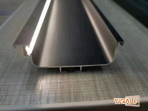 Gömme Dolap Kapı Çekme Kolu LED Işıklı Mutfak Dolabı Alüminyum Profil C Kolu - Product Image 1