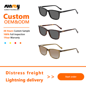 थोक उच्च अंत लक्जरी फैशन ब्लू-लाइट ब्लॉकर आंखों का चश्मा 'एसीटेट धूप का चश्मा, टैक ध्रुवीकृत लेंस कस्टम ओएम यूनिसेक्स - Product Image 2