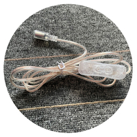 Fabricant de néons LED transparents 1,5 m 5,5x2,1 Connecteur DC Fil Prise avec interrupteur 304 pour éclairage LED