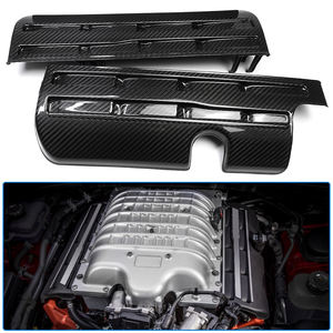 Pour Dodge Challenger Charger Durango <span class=keywords><strong>Ram</strong></span> Grand Cherokee Trackhawk Wrangler SRT Hellcat <span class=keywords><strong>Hemi</strong></span> Moteur Moteur Couverture En Fiber De Carbone - Product Image 1
