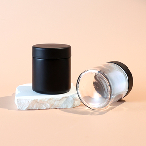 Bouteille en verre à l'épreuve des enfants de 8ème génération avec logo personnalisé imprimé et bouchon en plastique résistant aux enfants avec autocollant - Product Image 1