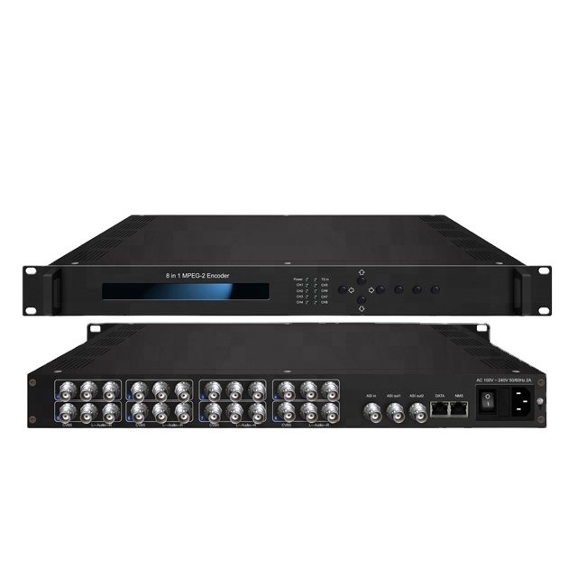 HD 8 Channel MPEG 2 H 264 하드웨어 Video Encoder