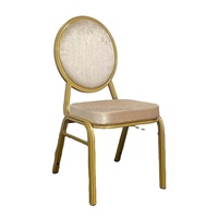 Chaises empilables en métal pour mariages et événements, chaises de restaurant, chaises de banquet d'hôtel d'occasion pour événements et fêtes de mariage