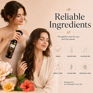Sérum capillaire 2-en-1 OEM BRAND, formule bio, brillance accrue, protection thermique, traitement anti-frisottis, spray. - Product Image 4