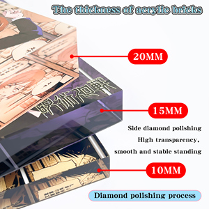Blocco Fotografico in Acrilico Personalizzabile con Display Quadrato <span class=keywords><strong>Anime</strong></span>, Artigianato in Plastica per Cartoni Animati Bidimensionali - Product Image 5