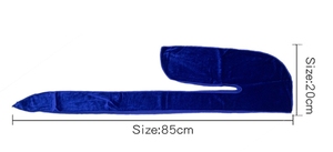 Velvet Kids Durags and Strap Headwraps Beanies Stretchable Luxury Wave Cap With Long Tail Wide Straps - Product Image 3