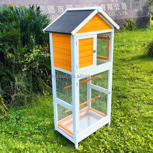 SDB012 Modern Dış/İç Mekan Dayanıklı Ahşap Kuş Evi Lüks Kuş Kafesi Popüler Tarz Tasarım ile Her Mevsim İçin Uygun - Product Image 6