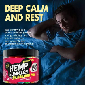 เยลลี่กัญชาสำหรับผู้ใหญ่ฉลากส่วนตัวเหมาะสำหรับการบรรเทาและผ่อนคลาย2หมากฝรั่งรายวัน60ชิ้นต่อขวด - Product Image 4