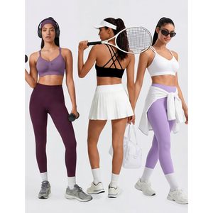 Sports Bras For Women Strappy Cross <b>Back</b> Padded Medium Support Workout Bra Yoga Fitness Gym 3 <b>Pack</b> - Product Image 4