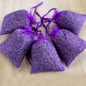 Bouquet de fleurs de lavande séchées naturelles 5g 10g Sachet d'aromathérapie Pot-pourri pour tiroir, placard, voiture, parfum d'intérieur - Product Image 1