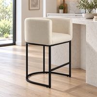Chaises de bar de haute qualité, hauteur comptoir, 24 pouces, avec dossier et repose-pieds, tabourets de bar pour cuisine, tabourets pour îlot de cuisine