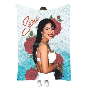 Manta barata de alta calidad al por mayor, manta de Selena Quintanilla, manta de franela de lana suave y cálida con estampado personalizado - Product Image 2