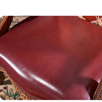 Fauteuil de salon moderne haut de gamme américain, chaise de réunion en tissu de designer avec tabouret en bois massif motif tigre