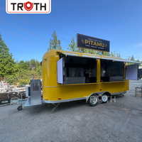 Truth Hot Dog Food Truck mit Vollausstattung Kommerzieller Komplett Ausgestatteter Kaffee-Pizza-Edelstahl-Food-Truck-Anhänger mit Zubehör