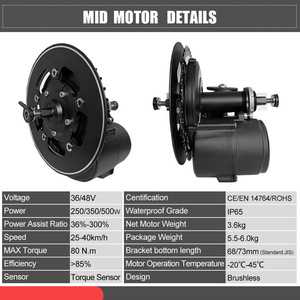 Kit de modification d'assistance au pédalage pour batterie au lithium Mountain Lithium, Moteur central <span class=keywords><strong>Tongsheng</strong></span> <span class=keywords><strong>TSDZ</strong></span>-2B, Matériaux composites, Écran LCD VLCD6, Commutateur à bouton-poussoir - Product Image 3