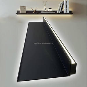 Wall Mount nổi kệ hiện đại tối giản sang trọng Modular tùy chỉnh kim loại nhôm với LED ánh sáng cho phòng khách - Product Image 5