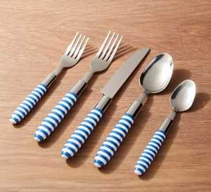 Bán buôn Brass mạ vàng sang trọng dao kéo máy chủ <span class=keywords><strong>Spoon</strong></span> <span class=keywords><strong>Set</strong></span> của 4 Piece Ấn Độ nhà sản xuất bởi chất lượng Thủ công mỹ nghệ gương thép - Product Image 4