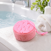 Éponges de bain pour bébé MD – Éponge douce en mousse sensorielle, brosse à poils pour chapeau de berceau – Design ovale simple pour le nettoyage doux du corps, des cheveux et du cuir chevelu