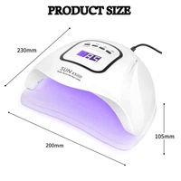 Sèche-Ongles Gel Professionnel 120W UV LED avec 4 Réglages de Minuteur pour Séchage Rapide, Lampe de Table UV LED pour Salon de Manucure