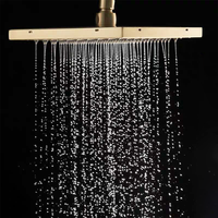 Bobao Luxe Or Salle De Bain Ensemble de Douche Pluie Mitigeur De Douche Avec Douchette