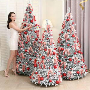 Adorno de base de pie de árbol de Navidad artificial PET plegable escalable grande personalizado de 180cm para hogar y fiestas Opción de 3 pies disponible - Product Image 3