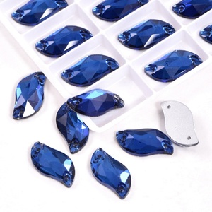 OLeeya Wholesale Precious and Rare Shape-S Glass Sewing Crystals Flat Back Sew on Rhinestones for Garment Accessories - Product Image 4