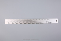Bandes de mélange en aluminium avec échelle, impression recto-verso, longueur 20 cm/35 cm, pour peinture automobile, revêtement plastique, application facile par pulvérisation