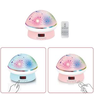 Lámpara Proyector Giratoria Luna y Estrellas 2025 al por Mayor, Luz de Cielo Estrellado con Forma de Hongo para Dormitorio, Regalo para Niños - Product Image 4