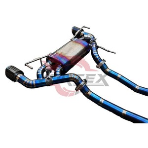 ท่อไอเสีย Vortex Titanium Valvetronic Catback สำหรับ Nissan 370Z Z34 VQ37VHR พร้อมปลายคาร์บอนแบบ Pie-cut Welding - Product Image 4