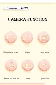 Caliente P1 azul auto portátil niños máquina de impresión cámara de fotos foto Mini cámara <span class=keywords><strong>con</strong></span> impresión para niños - Product Image 3